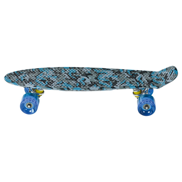 Skateboard camouflage blu